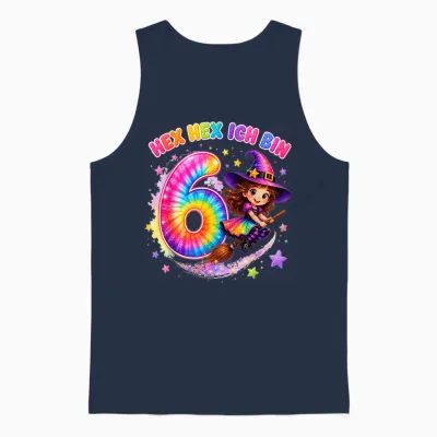 Hex Ich Bin 6 Hexen Geburtstag Geschenke Für Mädchen Unisex Tank Top - Navy