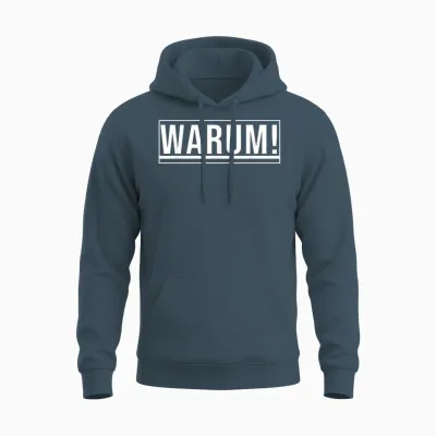Lustiges Wort - Warum! Unisex Hoodie - Dark Heather