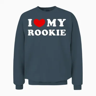 I Love My Rookie, Ich Liebe Meinen Rookie Unisex Sweatshirt - Dark Heather