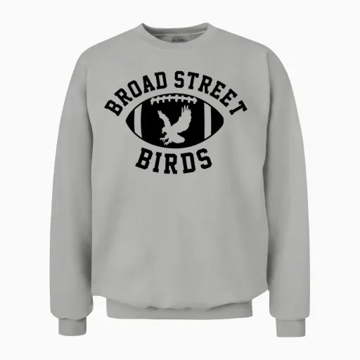 Broad St Birds Bird Lovers Unisex Sweatshirt in Ash