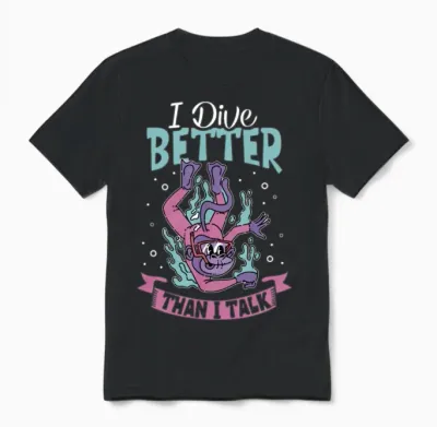 Scuba Diver Scuba Diving Gift Idea Unisex T-Shirt - Black