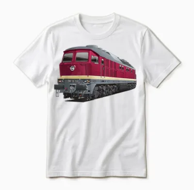 Ludmilla Model Railway Diesel Locomotive Br 132 Br 232 Unisex T-Shirt - White