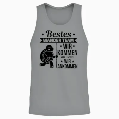 Best Hiking Team We Arrive When We Arrive Hiking Unisex Tank Top - Sport Grey