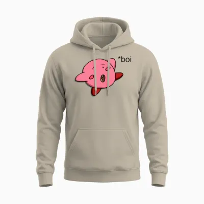 Funny Kirby Unisex Hoodie - Sand