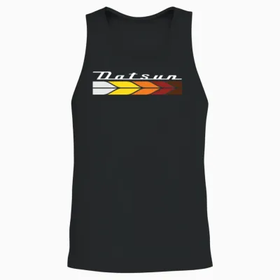 Retro Red Leaf Unisex Tank Top - Black