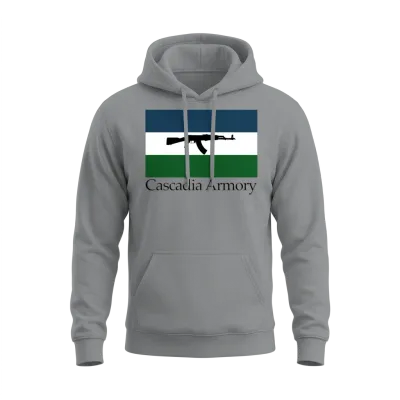 Cascadia Armory Logo Unisex Hoodie - Sport Grey