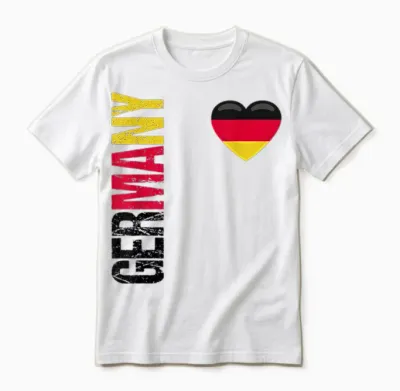 Germany Fußball Deutschland Flagge Trikot Unisex T-Shirt - White