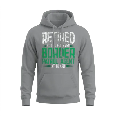 Retired Border Patrol Agent Unisex Hoodie - Sport Grey