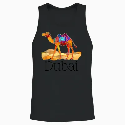 Dubai Unisex Tank Top - Black