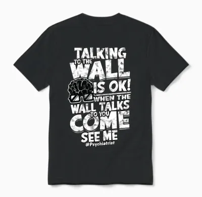Psychiatrist Psychology Therapist Psychologist Unisex T-Shirt - Black