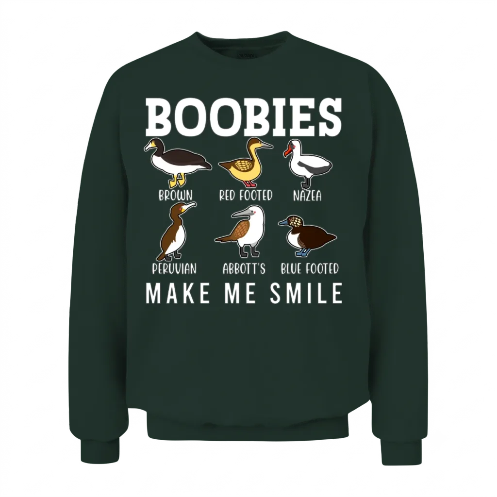 Funny Boobies Unisex Sweatshirt - Forest