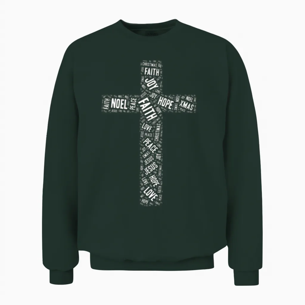 Holy Spirit Holy Spirit Holy Spirit Unisex Sweatshirt in Forest