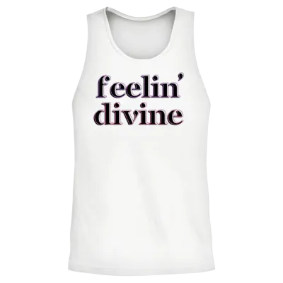 Feelin' Divine Classic Unisex Tank Top - White