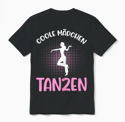 Dance Women's Dance Sports Dance School Dancer Girls T-Shirt, Black Unisex T-Shirt - Black