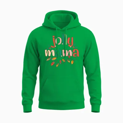Retro Christmas Unisex Hoodie - Irish Green
