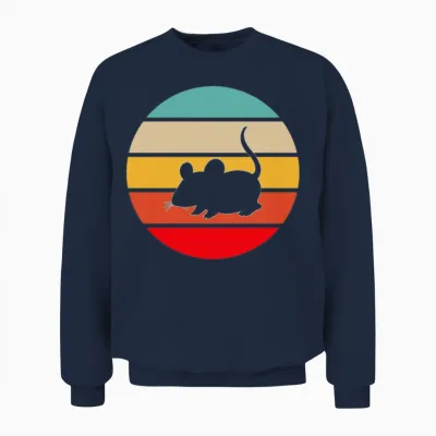 Mouse Retro Unisex Sweatshirt - Navy