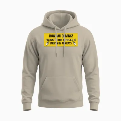 Funny Bumper Unisex Hoodie - Sand