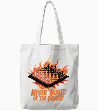 Schach Nie Langweilig Schachverein Schachfigur Schachbrett Tote Bags - White