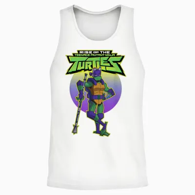Donatello - Casual Style - Rise Unisex Tank Top - White