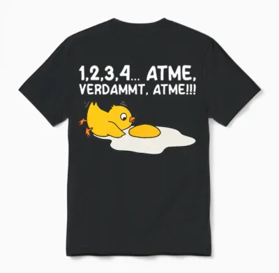Funny German Quote Unisex T-Shirt - Black
