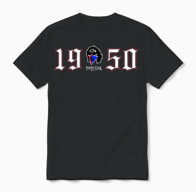 Split 1950 City of Torcida Proud Croatia Croatian Flag T-Shirt, Black Unisex T-Shirt in Black