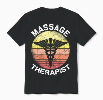 Vintage Massage Therapy Massage Therapist Unisex T-Shirt - Black