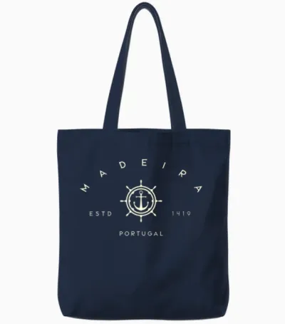 Madeira Portugal - Madeira Portugal Anchor Tote Bags - Navy