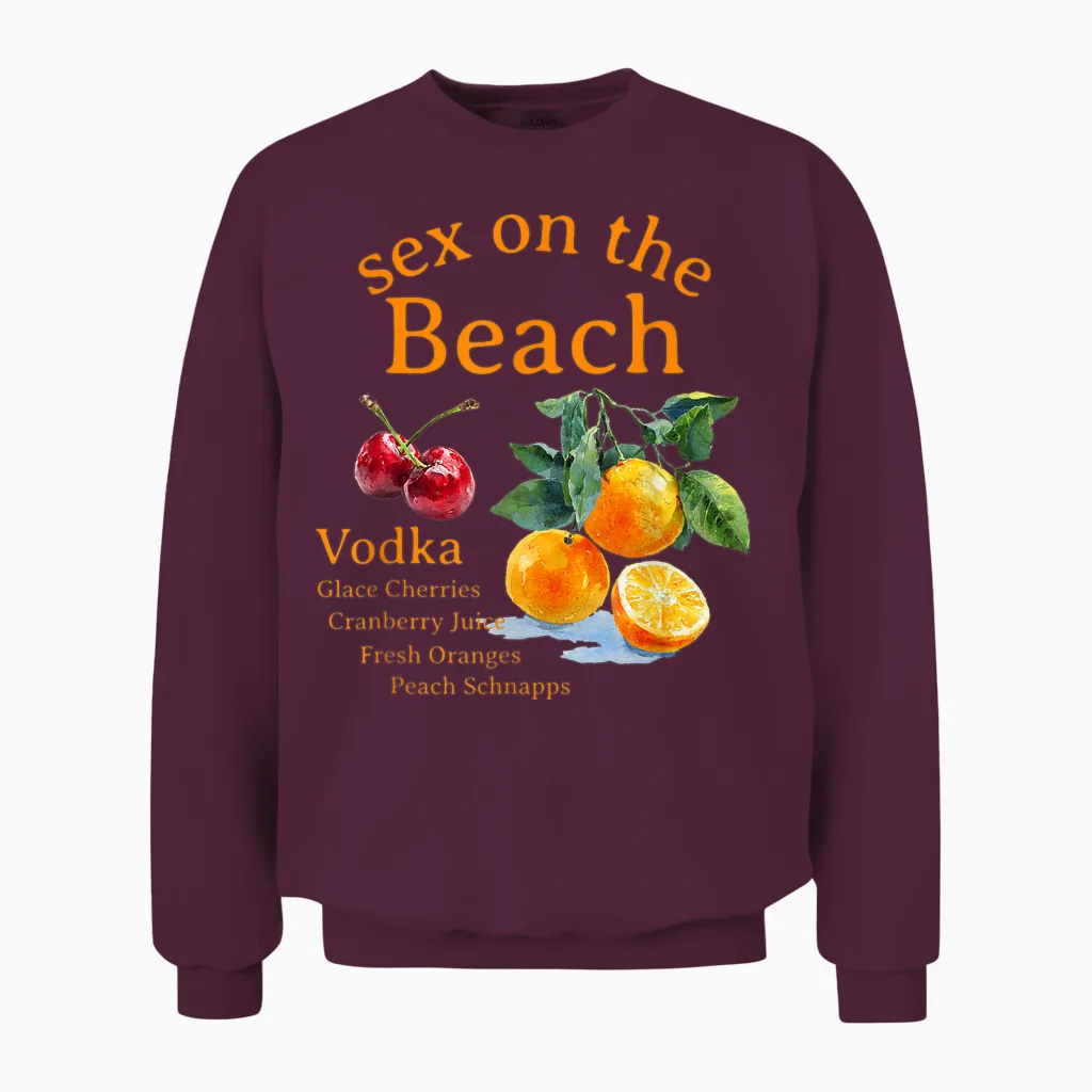 Sex on the Beach Summer & Unisex Sweatshirt in Maroon