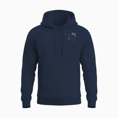 Leica M10 Digital Rangefinder Camera (black) Line Unisex Hoodie - Navy