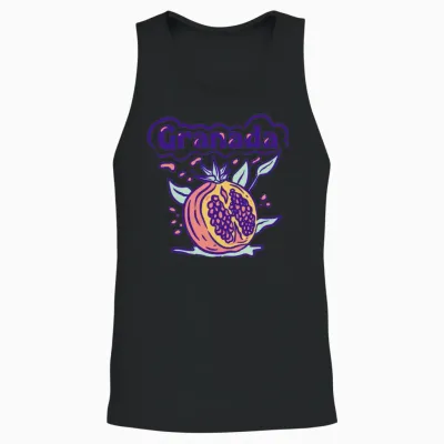 Granada Unisex Tank Top - Black