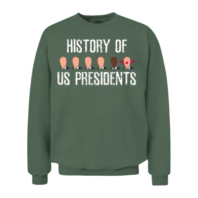 Anti Trump Usa President Election Impeach Clown Unisex Sweatshirt - Military Green