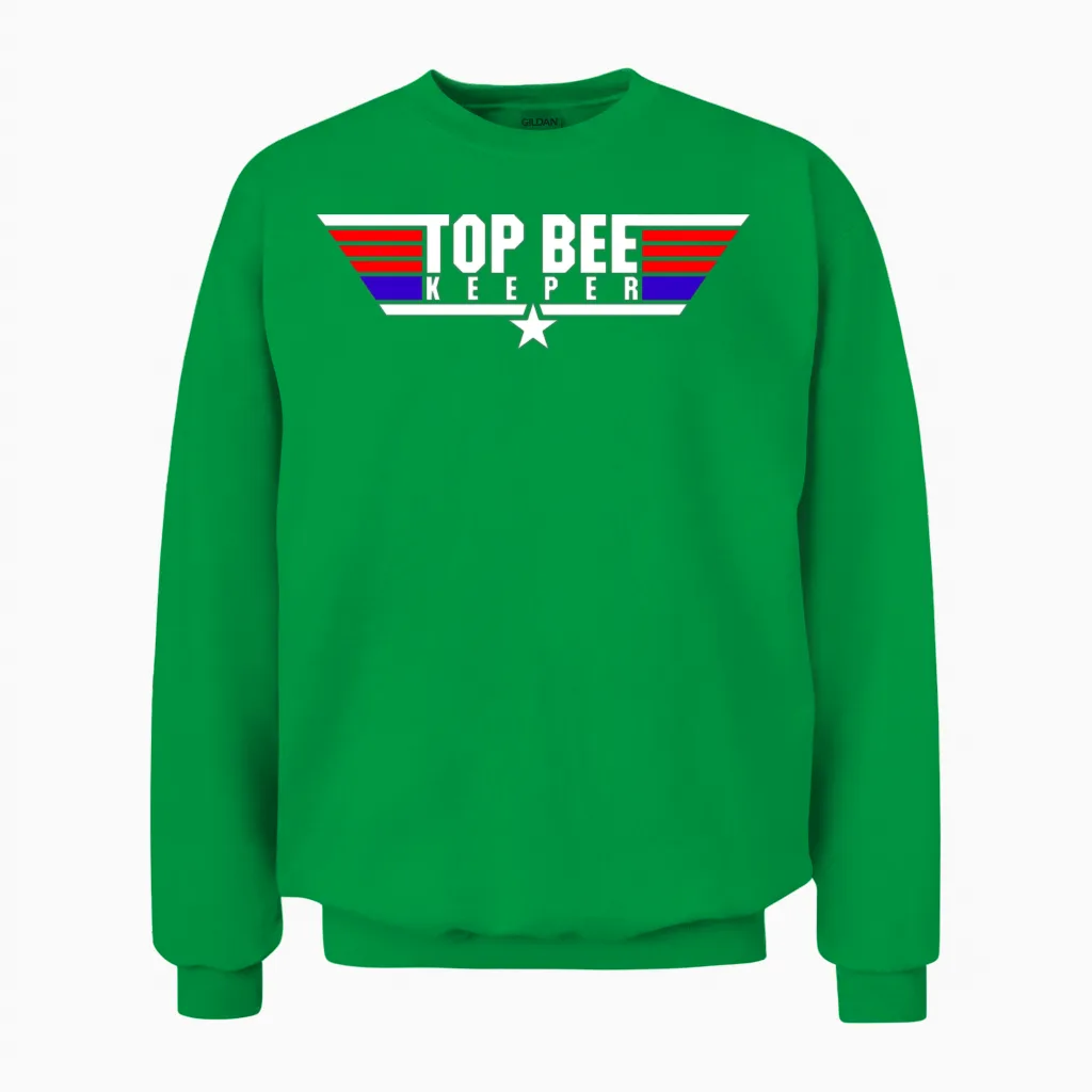 Funny Beekeeper Apiculturist Unisex Sweatshirt in Irish Green