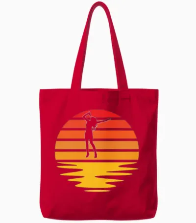 Singing Retro Tote Bags - Red