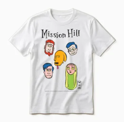 Mission Hill Faces Women's T-Shirts Unisex T-Shirt - White