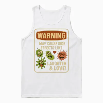Funny Doctor Dearest Unisex Tank Top - White