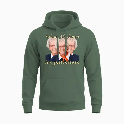 Salam Aleykoum the Funny Pastry Chefs Meme. Unisex Hoodie - Military Green