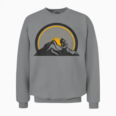 Mountain Bike Mtb Clothing - Mtb Mountain Bike Unisex Sweatshirt - Sport Grey