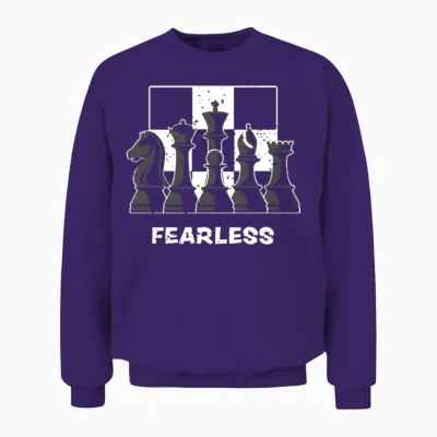 Fearless - Chess Unisex Sweatshirt - Purple