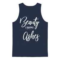 Beauty from Ashes Unisex Tank Top - Navy – 1