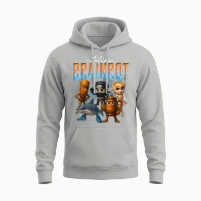 Tung Sahur Ballerina Cappuccino Assassino Tralalero Tralala Unisex Hoodie - Ash