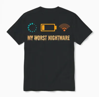 My Worst Nightmare Funny Gifts for Gamers Unisex T-Shirt - Black