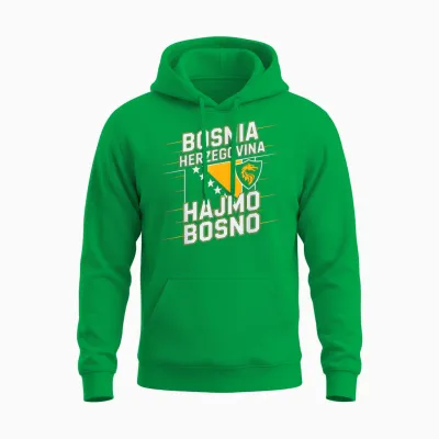 Proud Bosnien Herzegowina Cheer Country Favorite Spirit Game Unisex Hoodie - Irish Green