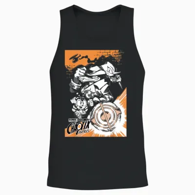 Sonic the Hedgehog Chaotix Casefiles Main Art Unisex Tank Top - Black