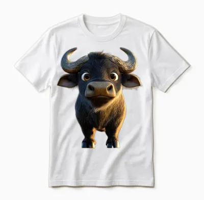 Buffle D'afrique Buffle Noir Des Savanes Afrique Buffles T-Shirt Haut De Gamme Unisex T-Shirt - White