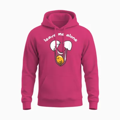 Gudetama Leave Me Alone Unisex Hoodie - Heliconia