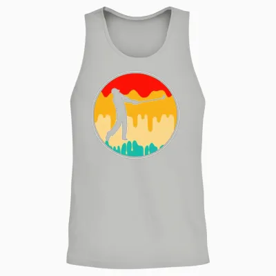 Golf Retro Unisex Tank Top - Ash