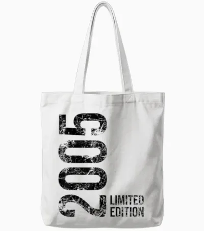 18th Birthday Boy Girl 18 Years 2005 Gift T-Shirt, White Tote Bags - White