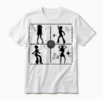 Retro Dance Wall W Unisex T-Shirt - White