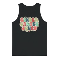 Retro Leopard Kindergarten Teachers Unisex Tank Top - Black – 1