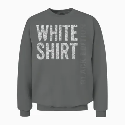 Weisses Shirt Black Edition - White Shirt Black Edition Unisex Sweatshirt - Graphite Heather